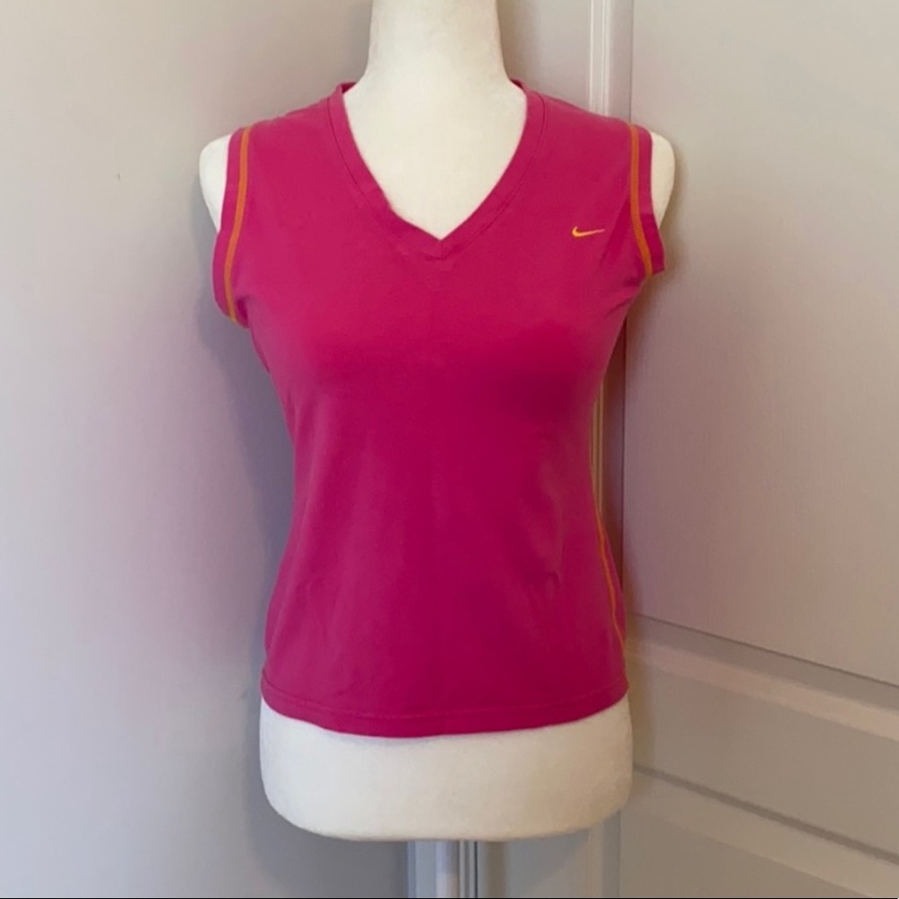 Nike Racerback V-Neck Tank Top SZ M